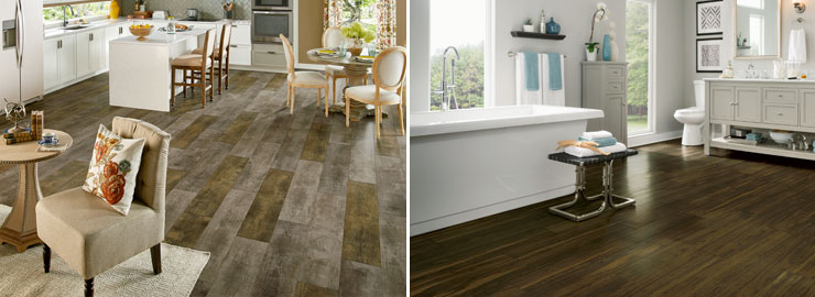 Armstrong vinyl kitchen dining room bathroom